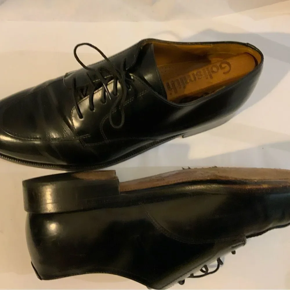 - Cole Haan Black Leather Cap Toe Derby Oxford Mens 9 D Dress Casual L…